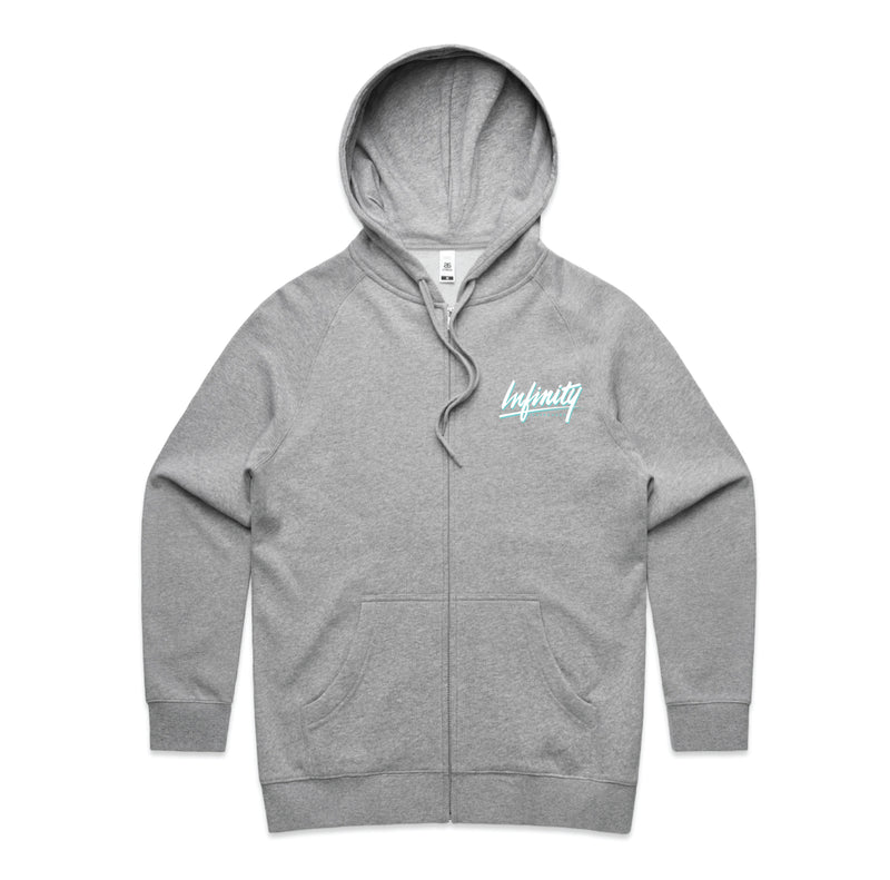 80s SCRIPT ZIP HOOD